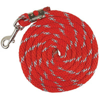 ZILCO HALTERS & LEADS RED Zilco Metallic Lead Rope