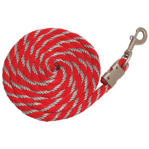 ZILCO HALTERS & LEADS RED Zilco Stripe Braided Lead Rope