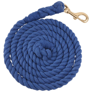 ZILCO HALTERS & LEADS ROYAL Zilco Cotton Lead Rope With Brass Snap