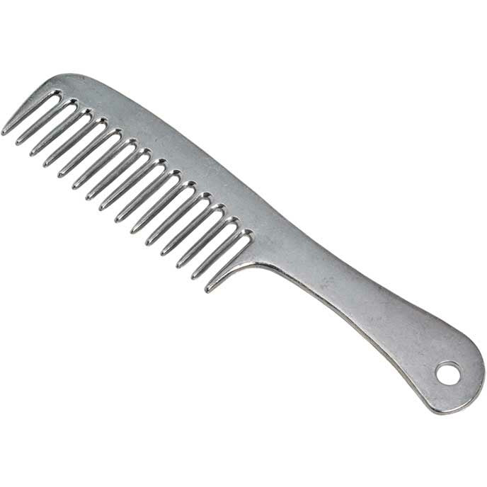 ZILCO STABLE SUPPLIES Aluminium Mane Comb With Handle