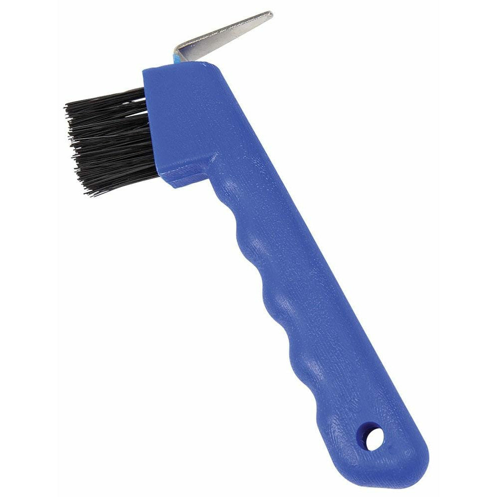 ZILCO STABLE SUPPLIES BLUE Deluxe Hoof Pick With Brush