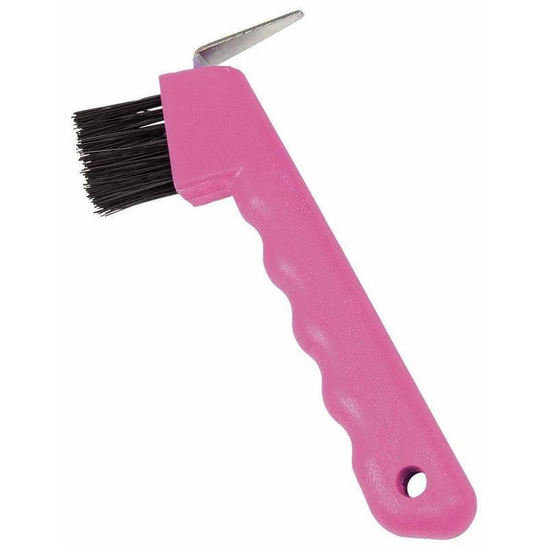 ZILCO STABLE SUPPLIES PINK Deluxe Hoof Pick With Brush